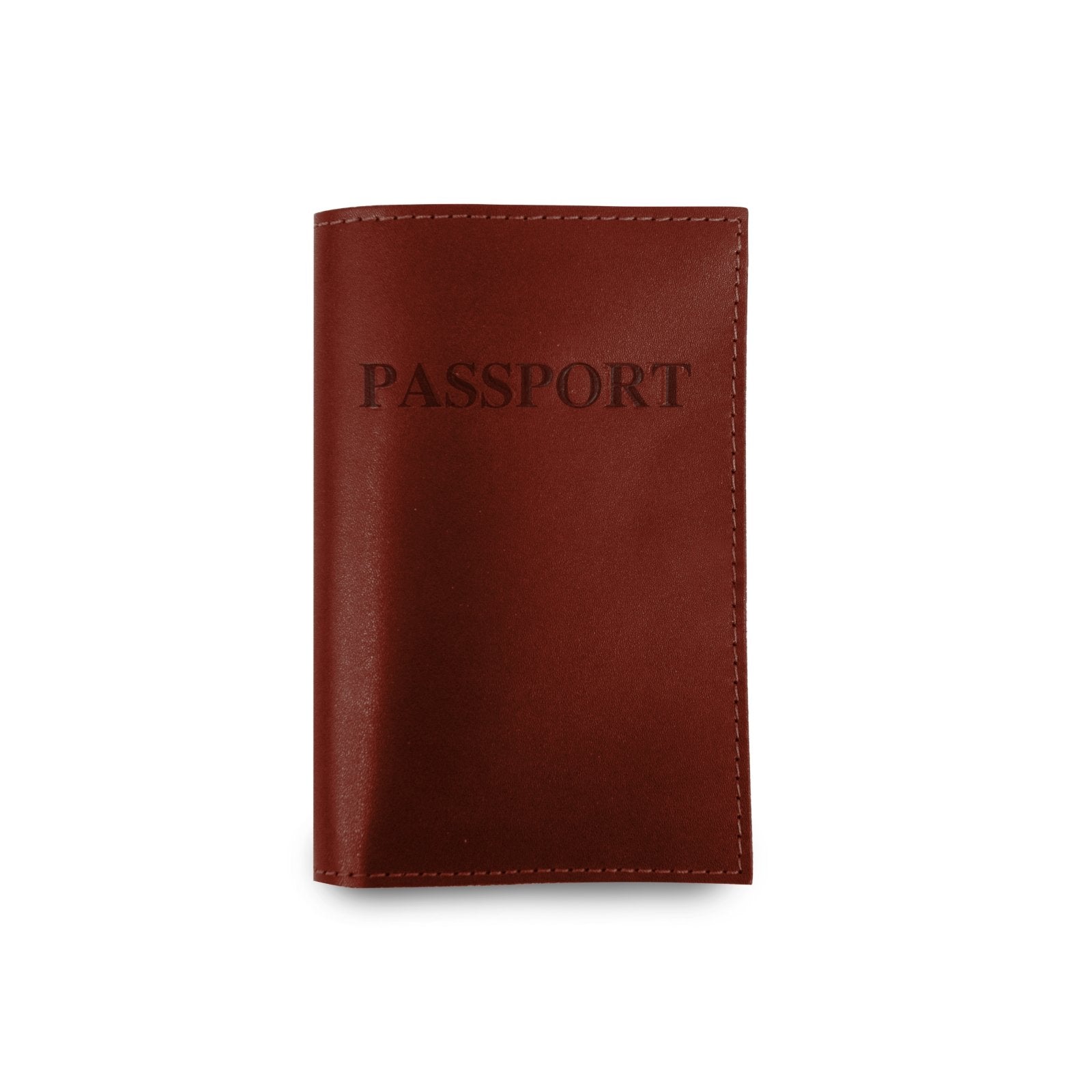 Passport Cover (Order in any color!) Card Holders Jon Hart Wine Leather  