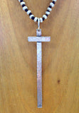 Hammered Santa Fe Cross