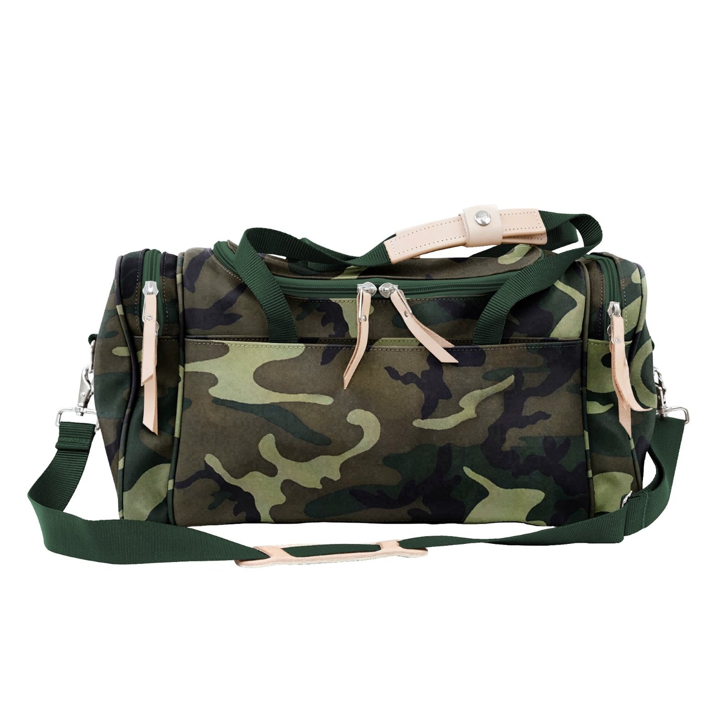 Small Square Duffel (Order in any color!) Duffel Bags Jon Hart Classic Camo Coated Canvas  