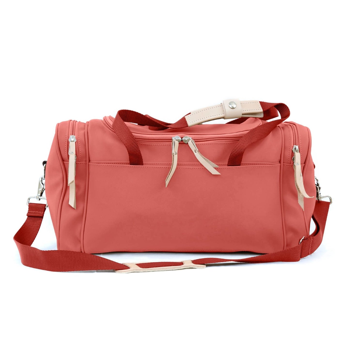 Small Square Duffel (Order in any color!) Duffel Bags Jon Hart Coral Coated Canvas  