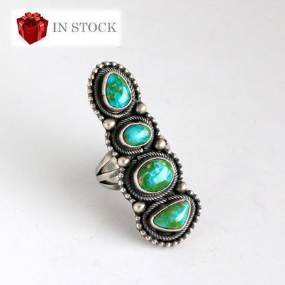 Sonoran 4 Turquoise Stone Ring Rings Shoofly   