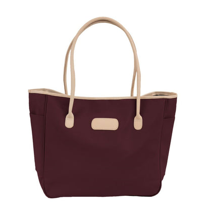 Tyler Tote (Order in any color!) Totes Jon Hart Burgundy Coated Canvas  