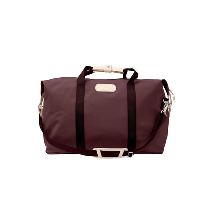 Weekender (Order in any color!) Travel Bags Jon Hart Burgundy Coated Canvas  