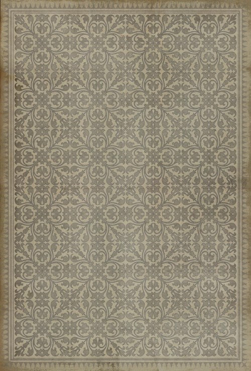 Vinyl Floor Mat - Pattern 21 the White Rabbit Rectangle spicher and co Rectangle: 20x30  